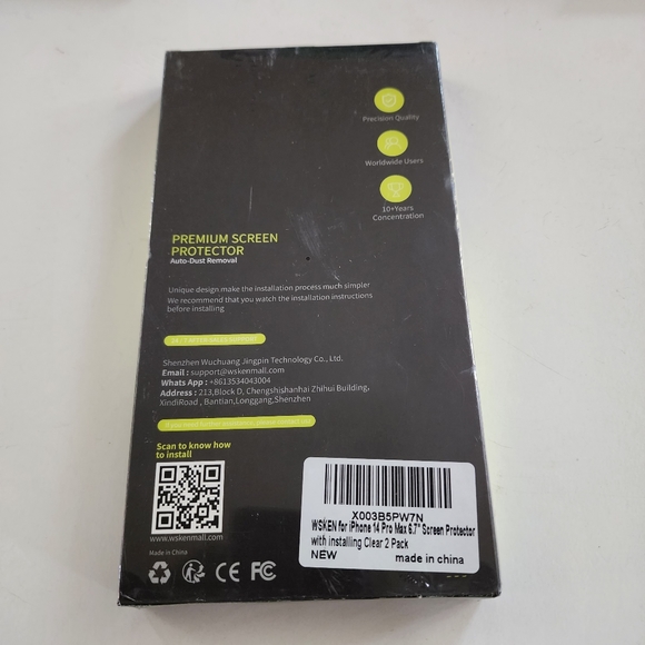 WSKEN Screen Protector for iPhone 14 Pro Max 6.7 inch i - Picture 2 of 3